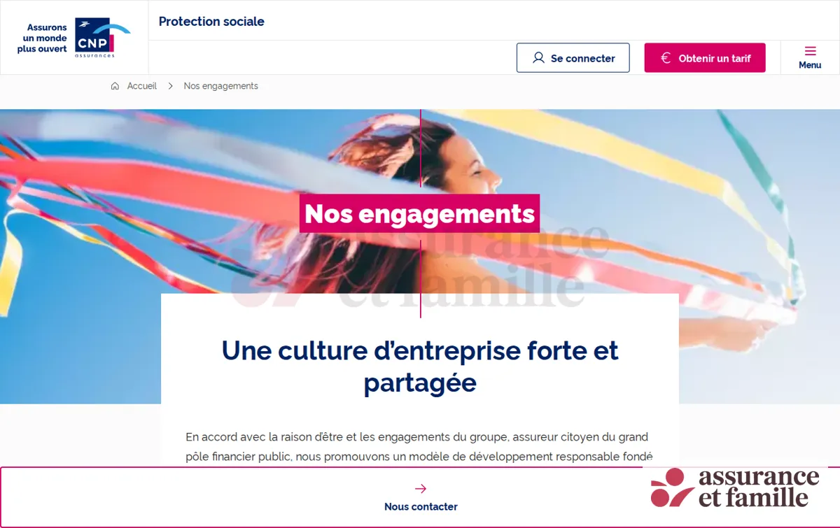 Capture : Nos engagements | CNP Assurances